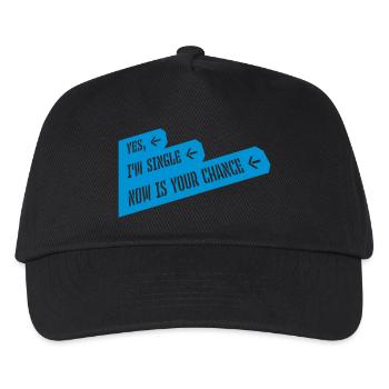 single now your chance - Kinder Basecap - Schwarz - Vorne