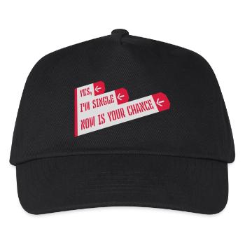 single now your chance - Kinder Basecap - Schwarz - Vorne