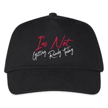 not getting ready today - Kinder Basecap - Schwarz - Vorne