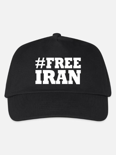 Free iran - Kinder Basecap - Schwarz