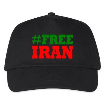 Free iran - Kinder Basecap - Schwarz - Vorne