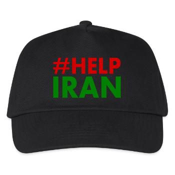 Help iran - Kids’ Baseball Cap - black - Front