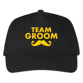 Team groom - Kids’ Baseball Cap - black - Front