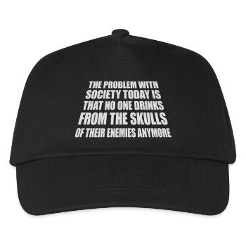 drinks from enemies skulls - Kinder Basecap - Schwarz - Vorne