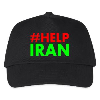 Help iran - Kids’ Baseball Cap - black - Front