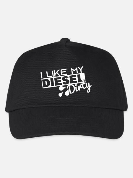 I Like My Diesel Dirty - Funny Dirty Diesel Car - Kids’ Baseball Cap - black
