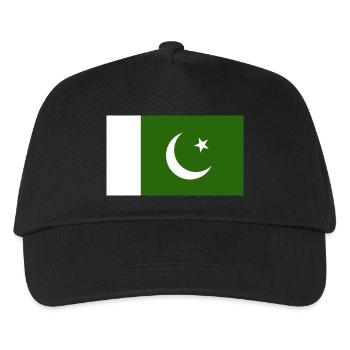 Pakistan National Flagge - Kinder Basecap - Schwarz - Vorne