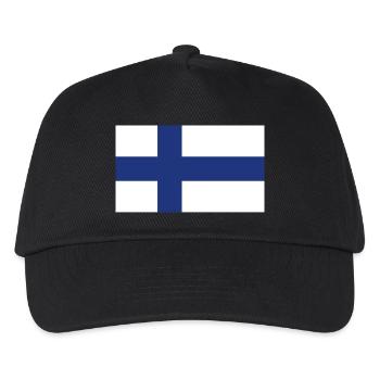 Finland National Flag - Kids’ Baseball Cap - black - Front