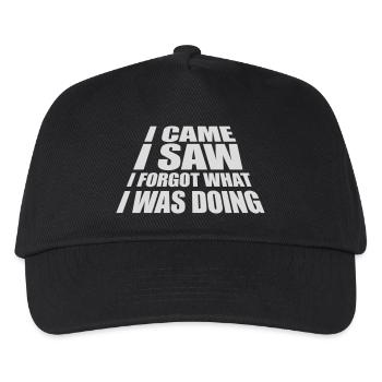 Je suis venu voir oublier - Casquette de baseball Enfant - noir - Devant