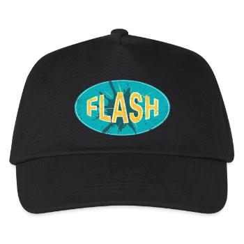 FLASH EMBLEM - Kinder Basecap - Schwarz - Vorne