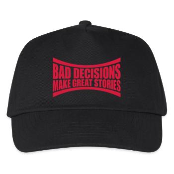 Mauvaises décisions Bonnes histoires - Casquette de baseball Enfant - noir - Devant
