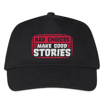 Mauvaises décisions, belles histoires - Casquette de baseball Enfant - noir - Devant