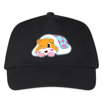 Hamster Schlafen Decke - Kinder Basecap - Schwarz - Vorne