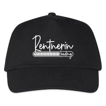 Rentnerin Loading - Kinder Basecap - Schwarz - Vorne