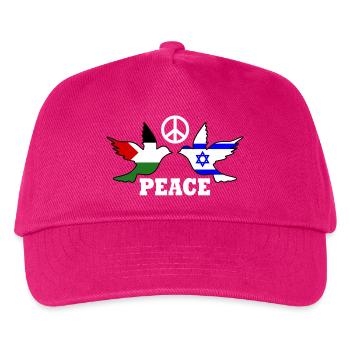Peace for Free Palestine Israel - Kids’ Baseball Cap - fuchsia - Front