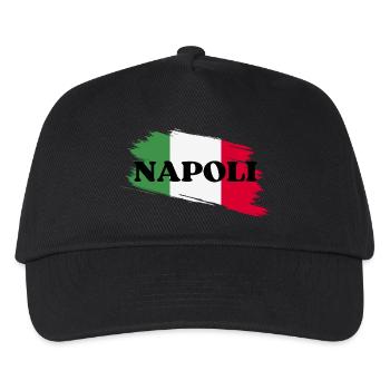 Napoli Neapel Italia - Kinder Basecap - Schwarz - Vorne