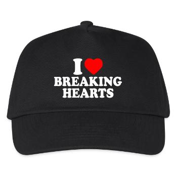 I love breaking hearts - Kinder Basecap - Schwarz - Vorne