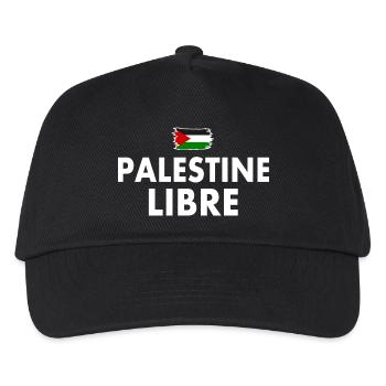 palestine libre - Casquette de baseball Enfant - noir - Devant