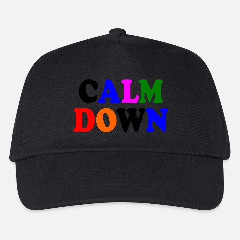 Calm down - Kids’ Baseball Cap - black