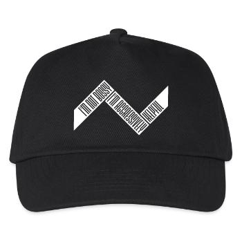 I'm Not Bossy I'm Aggressively Helpful Witz Spruch - Kinder Basecap - Schwarz - Vorne
