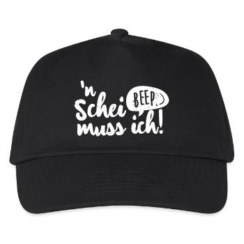 Humorvolles Spruchdesign mit Revoluzzer Flair. - Kinder Basecap - Schwarz - Vorne