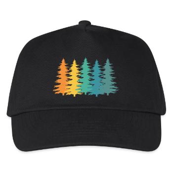 Forest Ranger Retro Gift - Kids’ Baseball Cap - black - Front