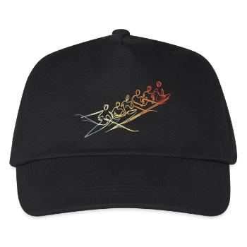Dessin de l’équipe d’aviron - Casquette de baseball Enfant - noir - Devant