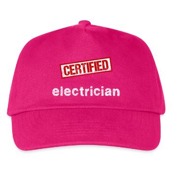 Elektriker - Kinder Basecap - Fuchsia - Vorne