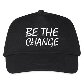 be the change - Casquette de baseball Enfant - noir - Devant