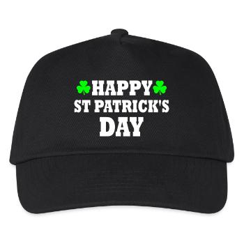 happy st patrick's day - Casquette de baseball Enfant - noir - Devant