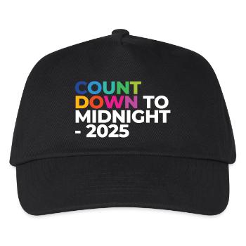 Countdown To Midnight - 2025 - Kids’ Baseball Cap - black - Front