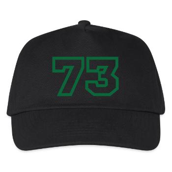 Nummer 73 Sport - Kinder Basecap - Schwarz - Vorne