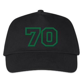 Nummer 70 Sport - Kinder Basecap - Schwarz - Vorne