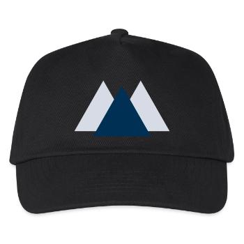 Geometric Peaks - Kids’ Baseball Cap - black - Front