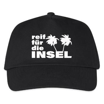 REIF FÜR DIE INSEL - Kinder Basecap - Schwarz - Vorne