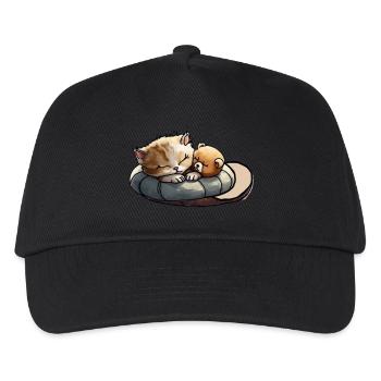 Sleepy Cat - Kinder Basecap - Schwarz - Vorne