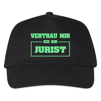 Geschenk für Jurist - Kinder Basecap - Schwarz - Vorne