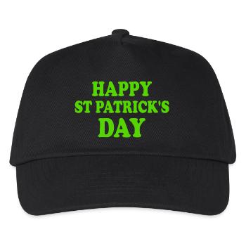 happy st patricks day - Kids’ Baseball Cap - black - Front