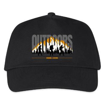 Hiking Lovers - Kinder Basecap - Schwarz - Vorne