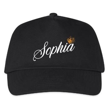 Sophia Benutzerdefinierter Name für Frauen Kinder Kleinkinder - - Kinder Basecap - Schwarz - Vorne