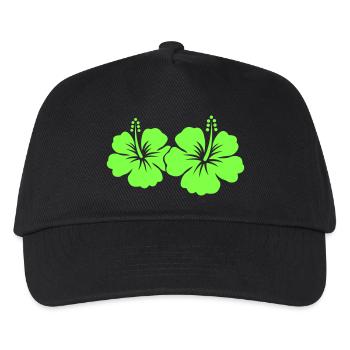 Hibiscus Flower - Kids’ Baseball Cap - black - Front