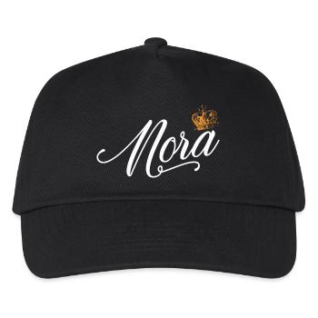 Nora Custom Name für Frauen Kinder Kleinkinder - Nora - Kinder Basecap - Schwarz - Vorne