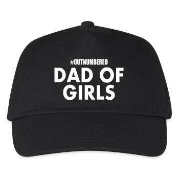 Dad of girls - Kinder Basecap - Schwarz - Vorne