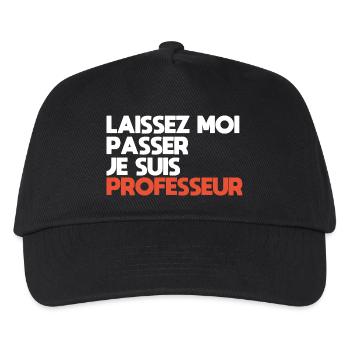 Let Me pass, I'm a teacher - Kids’ Baseball Cap - black - Front