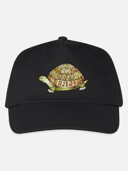 Schildkröte - Kinder Basecap - Schwarz