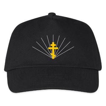 Orthodoxes Kreuz - Kinder Basecap - Schwarz - Vorne