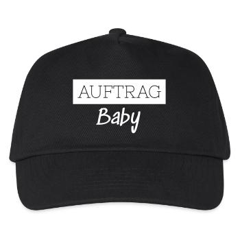 Commander Bébé Famille Enfant Parents Drôle Cadeau - Casquette de baseball Enfant - noir - Devant