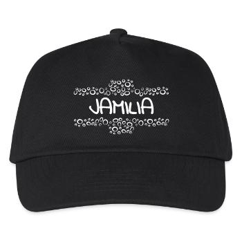 First name Jamilia - Kids’ Baseball Cap - black - Front
