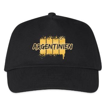 Argentinien - Kinder Basecap - Schwarz - Vorne