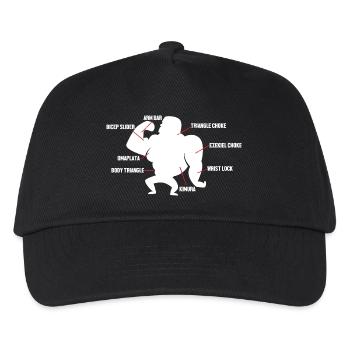 Jiu Jitsu Selbstverteidigung - Kinder Basecap - Schwarz - Vorne